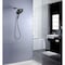 Anzzi Magnetic Valkyrie Multi-Spray Retro-Fit 7.48 in. Dual Wall Mount Fixed and Handheld Shower Head in Matte Black with Magna-Diverter SH-AZ067MB - alternate 3